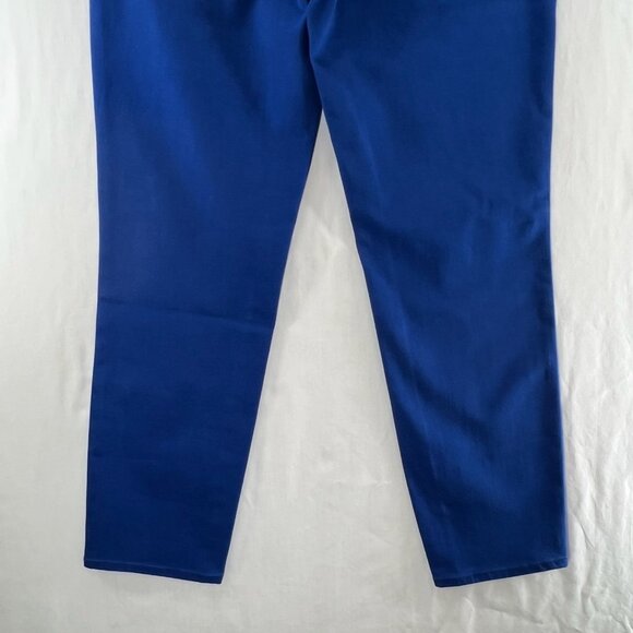 Talbots Flawless Slim Ankle Jeans Womens 10 Mid Rise Stretch Denim Zip Fly Blue - Picture 6 of 13